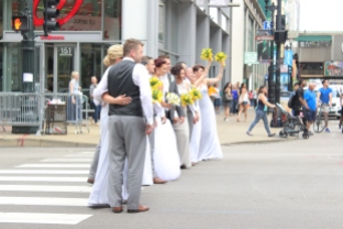 Wedding Party downtown